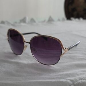 Tahari Gold and Purple Sunglasses